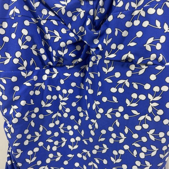 Croft & Barrow Women 16 Tankini Blue White Padded Bra - Picture 2 of 7